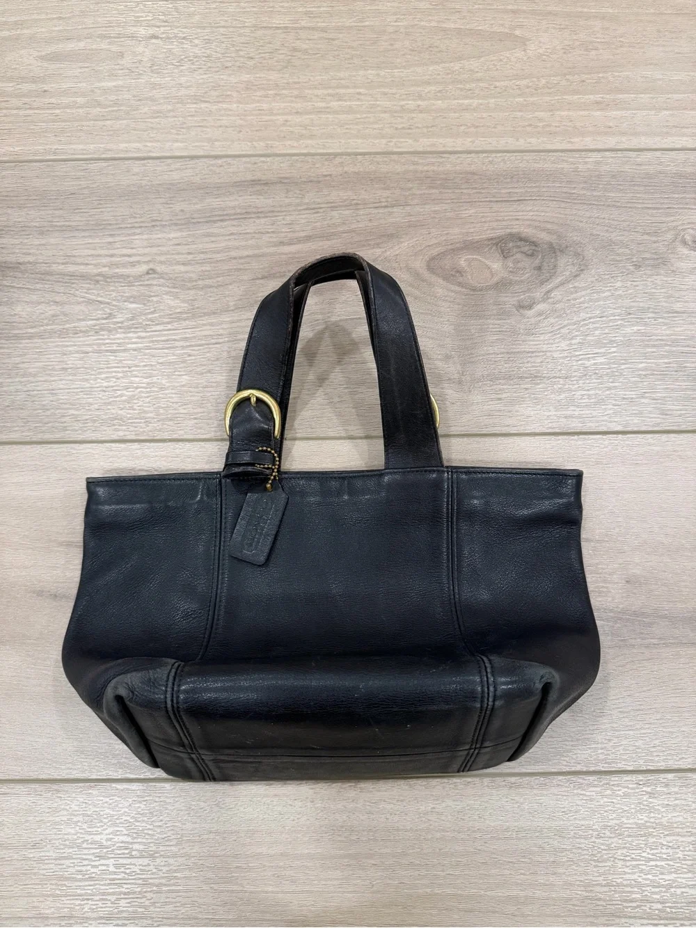 Vintage 1997 Coach 4133 Waverly Black Leather Tote Bag